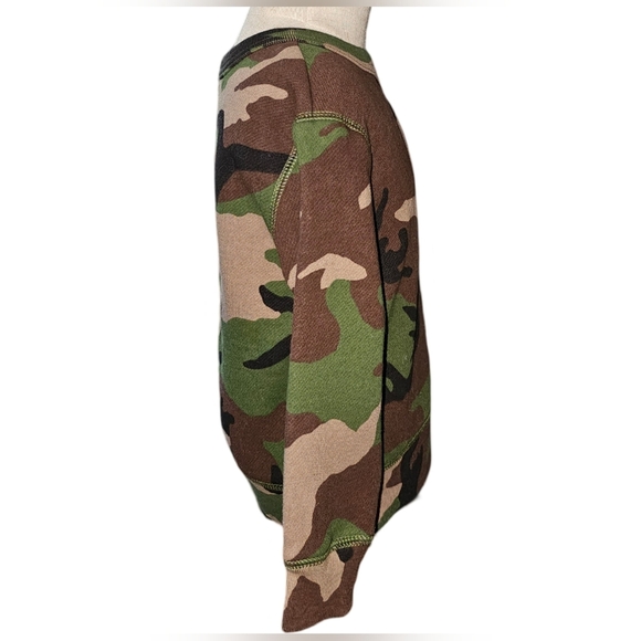 Polo Ralph Lauren Camo Sweatshirt Toddler Boys Green Brown Crew Pullover Sz 2T - Picture 7 of 9